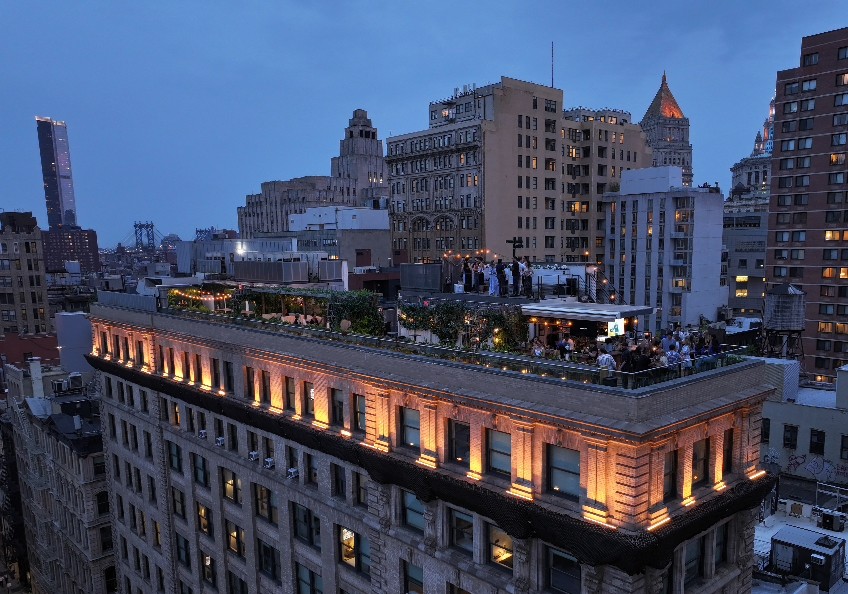 Summer sports on the rooftop