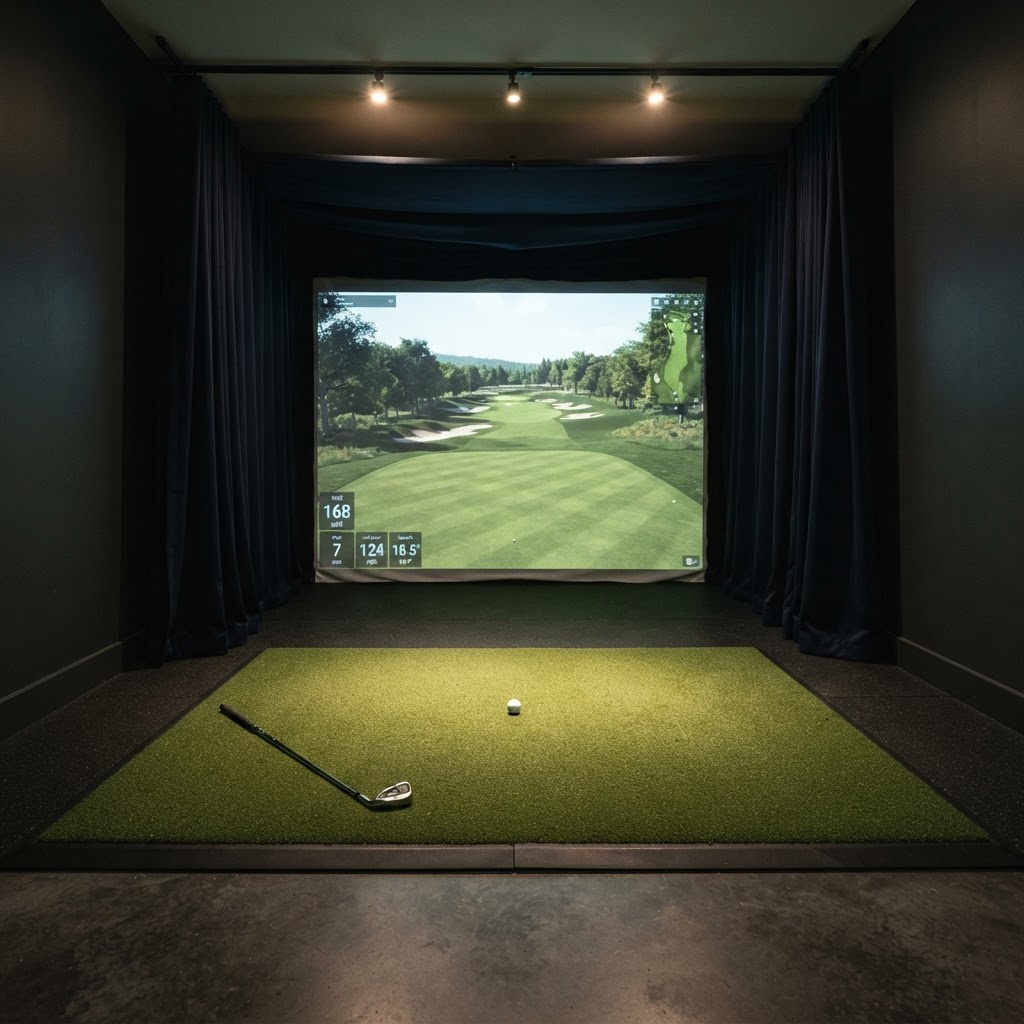 The Swing Data Lab indoor simulator bay