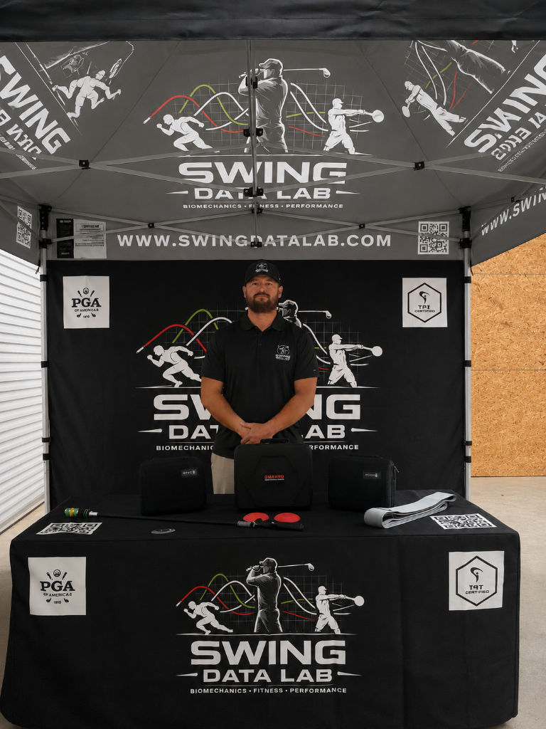 Chris Stratton at Swing Data Lab booth