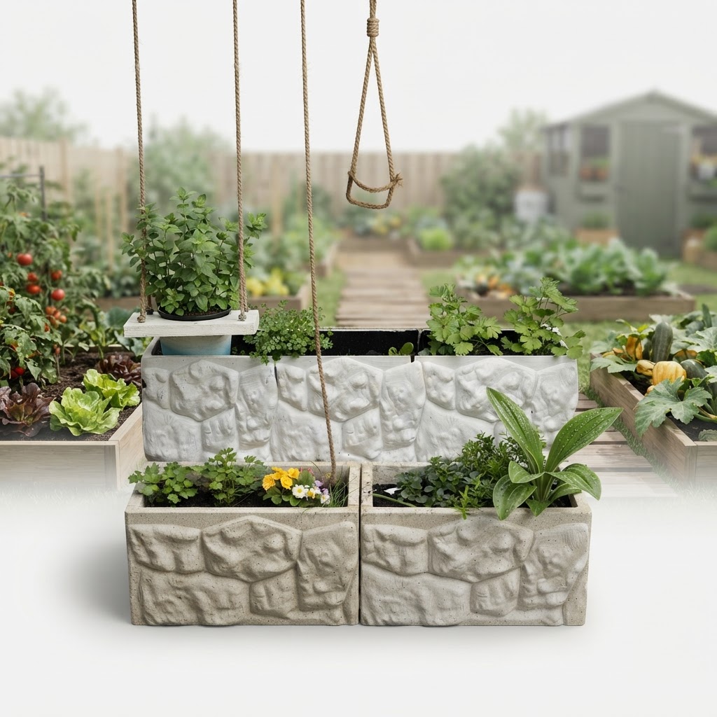 Mini herb garden - Garden bed