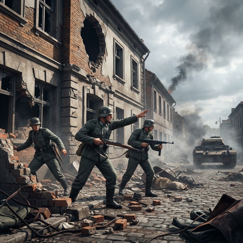 Illustration représentant Début de la Seconde Guerre mondiale.