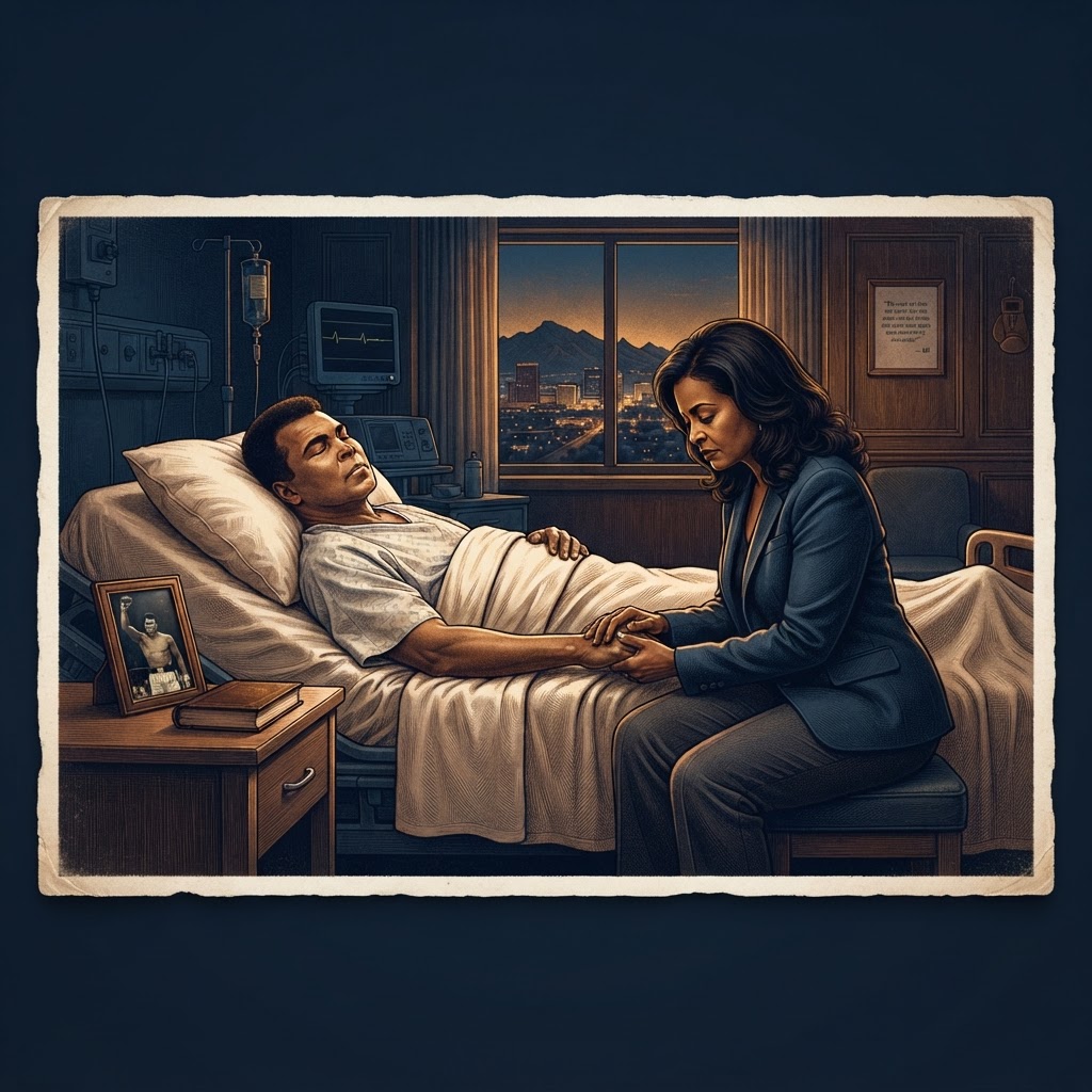 Illustration représentant Muhammad Ali, Mort de Muhammad Ali.