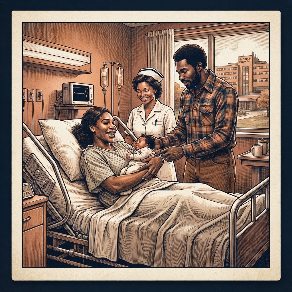 Illustration représentant Serena Williams, Naissance de Serena Williams.