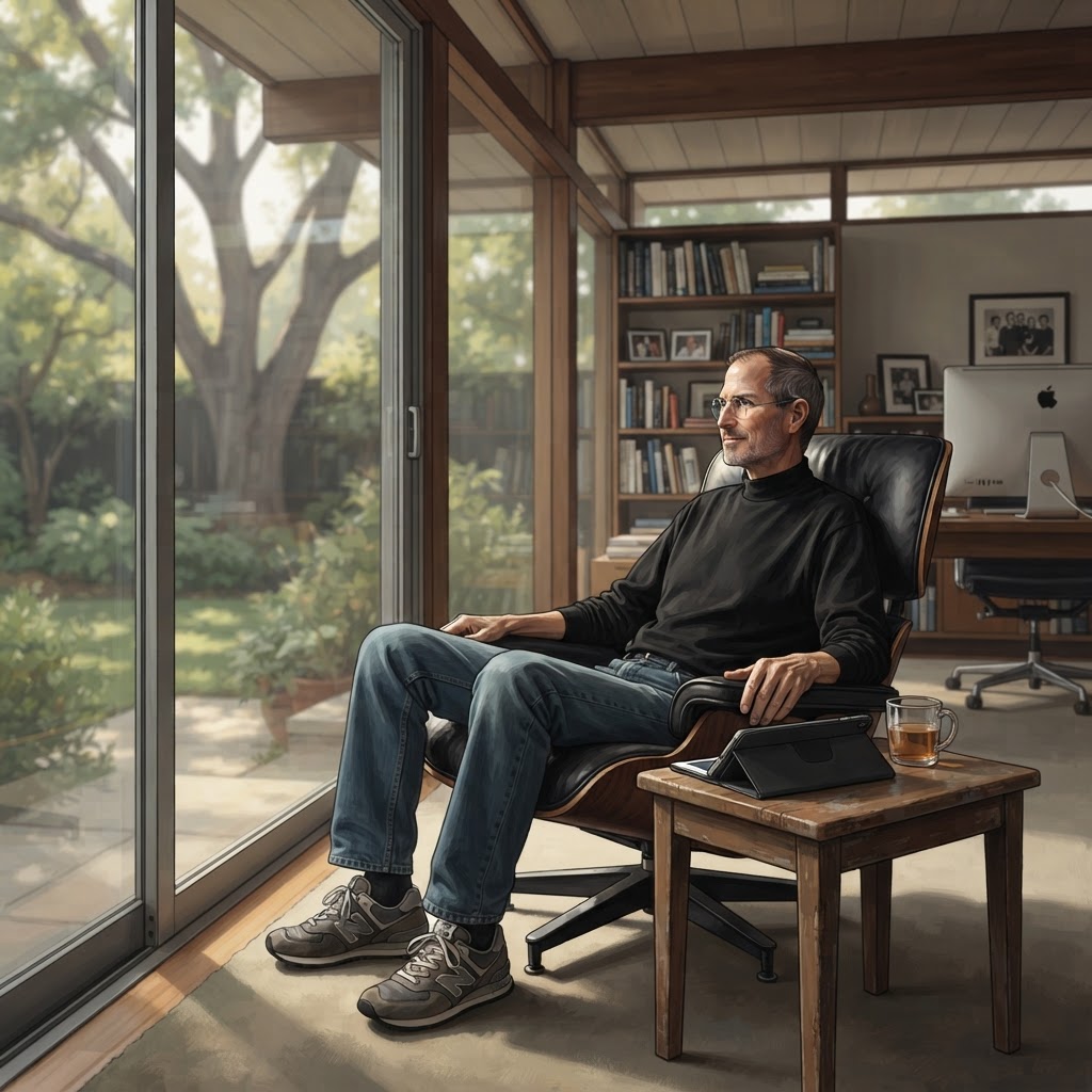 Illustration représentant Steve Jobs, Mort de Steve Jobs.