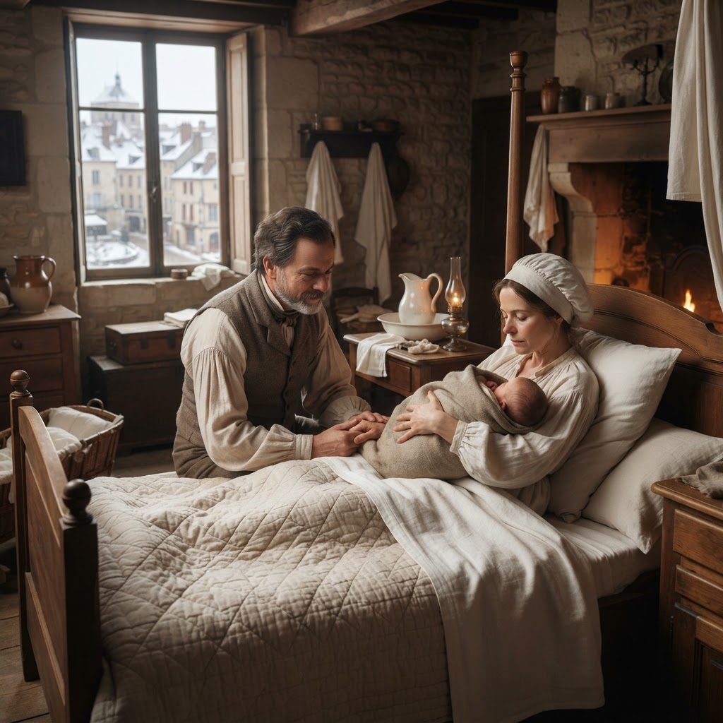 Illustration représentant Louis Pasteur, Naissance de Louis Pasteur.