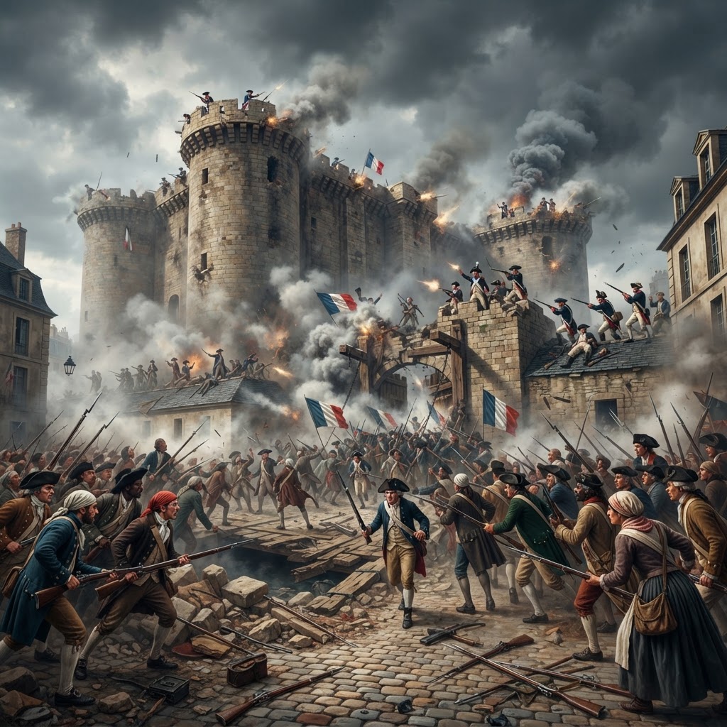 Illustration représentant Prise de la Bastille.