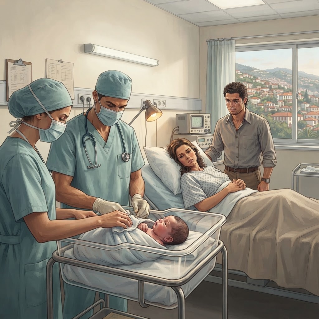 Illustration représentant Cristiano Ronaldo, Naissance de Cristiano Ronaldo.