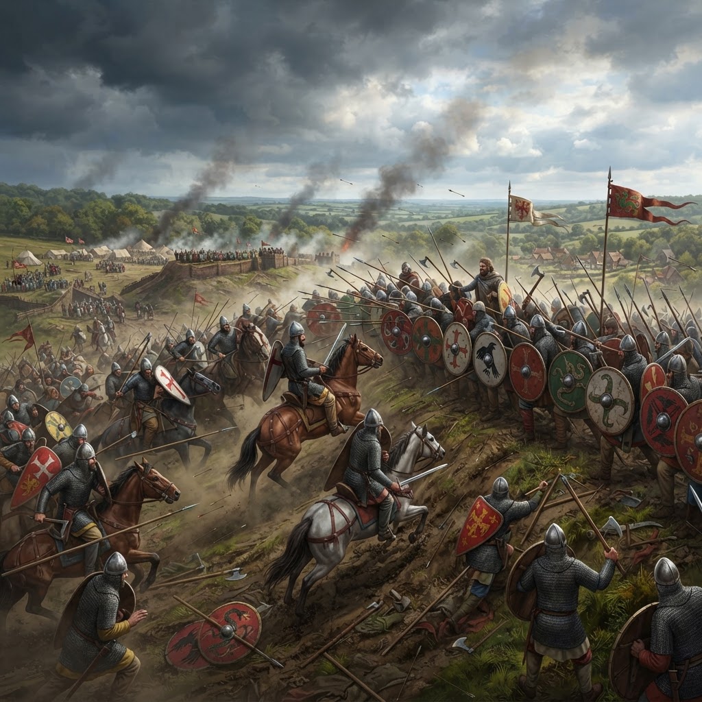 Illustration représentant Bataille de Hastings.