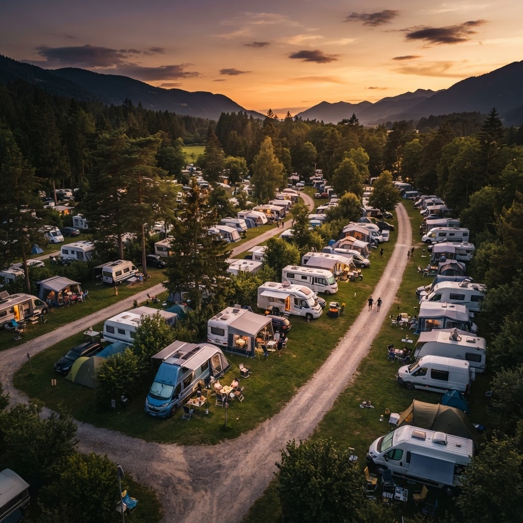 Der Campingplatz ist kein Parkplatz mit Wiese