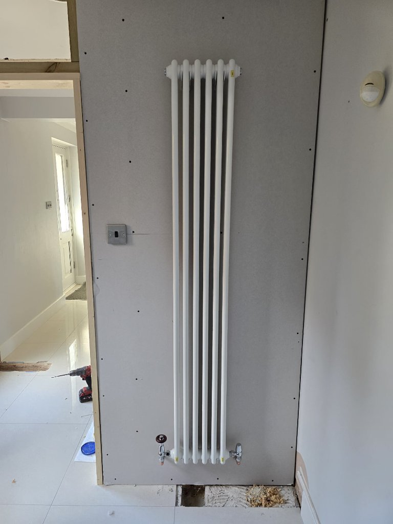 Column Radiator — New Build First Fix