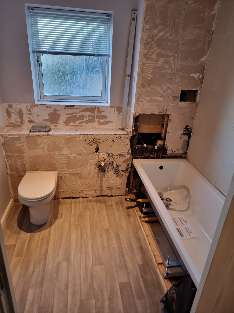 Bathroom Strip Out — New Bath Positioned