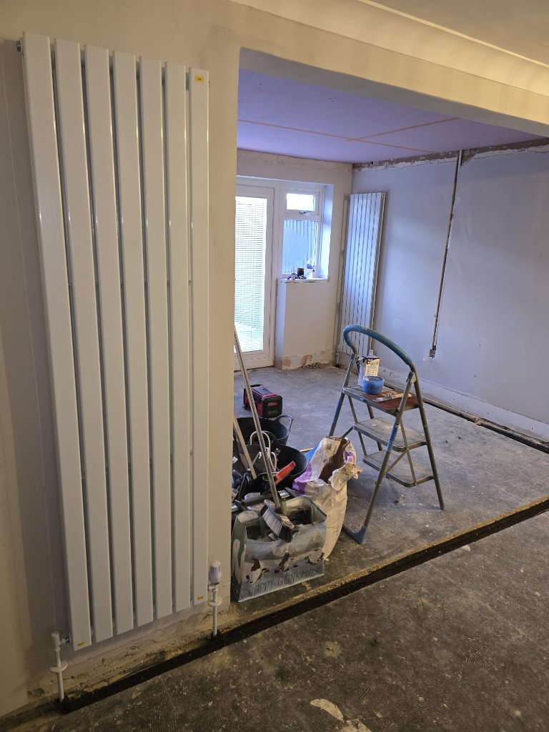 Vertical Panel Radiator Install