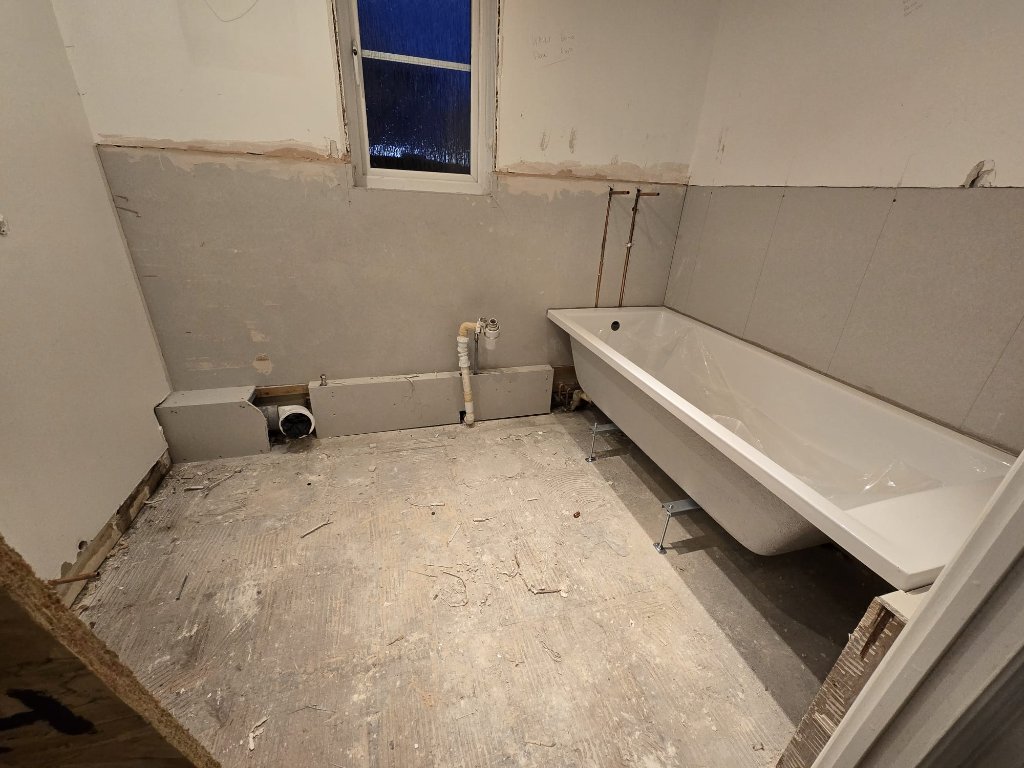 Bathroom First Fix — New Bath