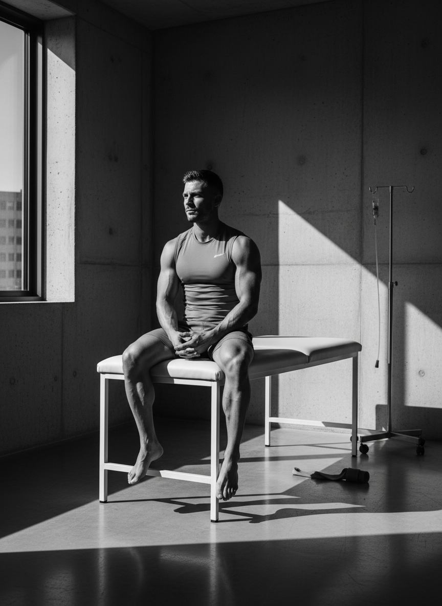 Athlete in recovery at Orchard clinic
