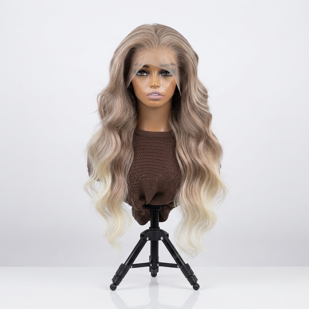Perruque Lace Frontal Blonde Ondulée Premium