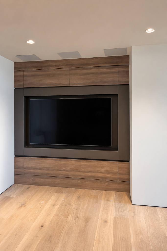Clean Built-In Media Wall