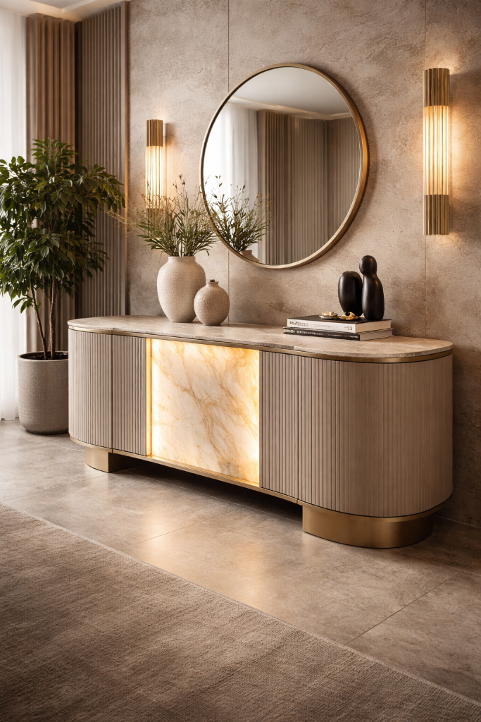 Luxury Fluted Console