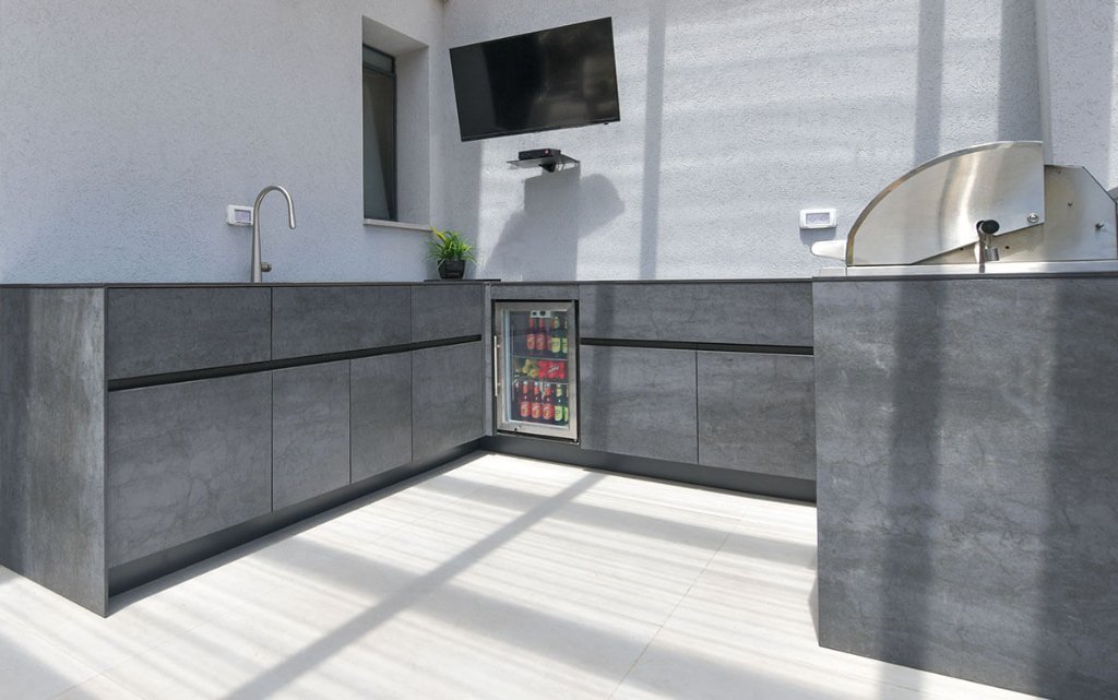 Concrete Outdoor Kitchen