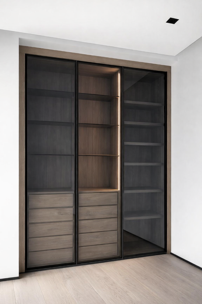Dark Glass Wardrobe