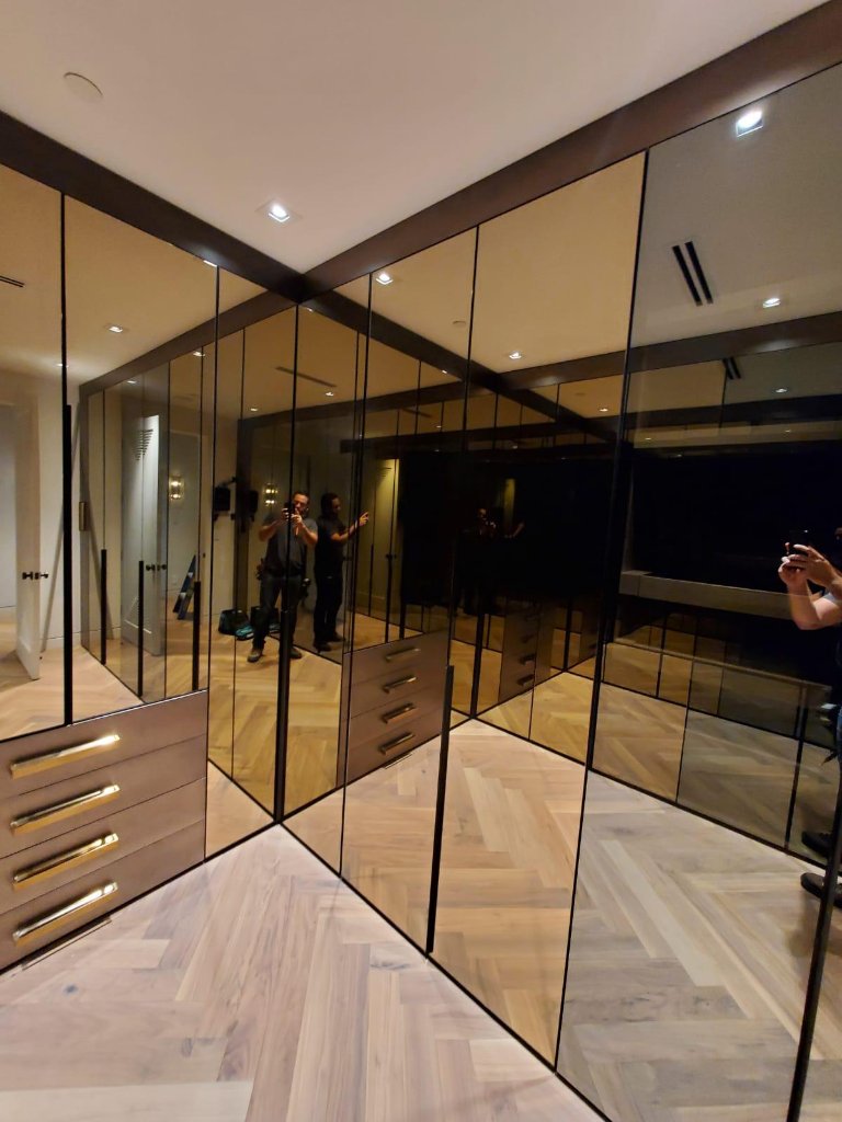 Mirror Closet Wall