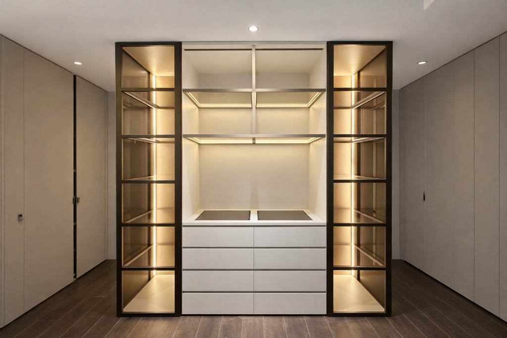 Backlit Display Closet