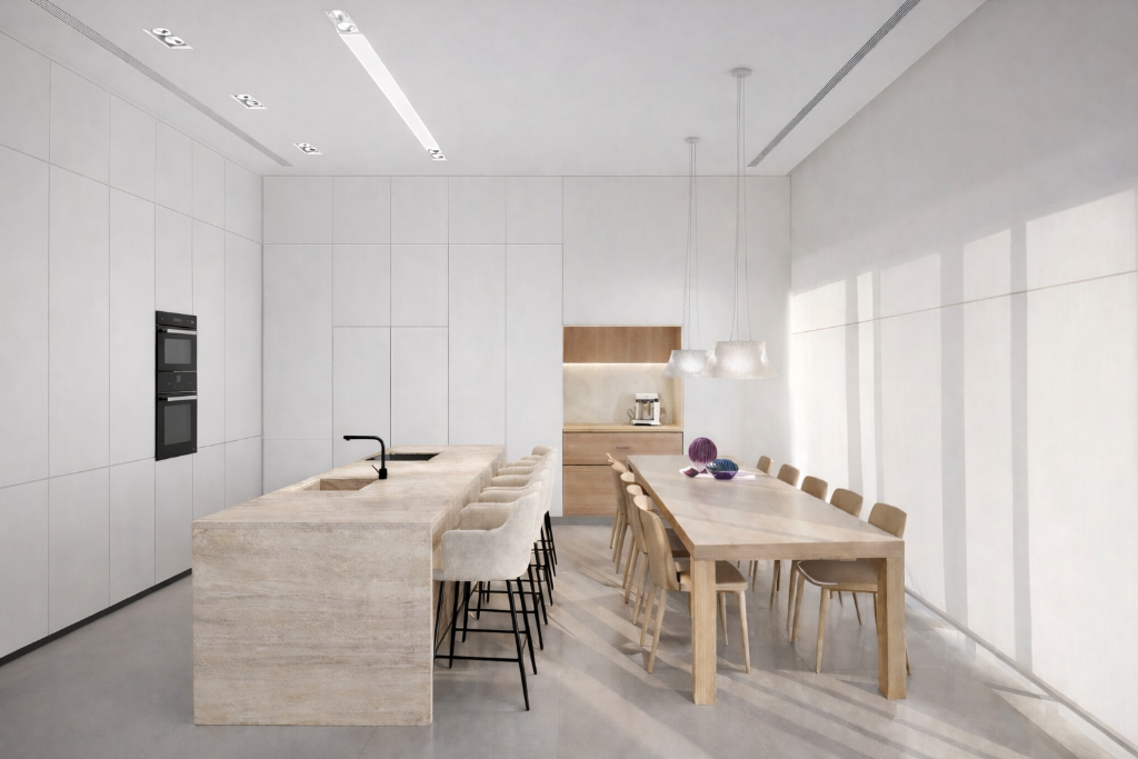 Minimal White Kitchen