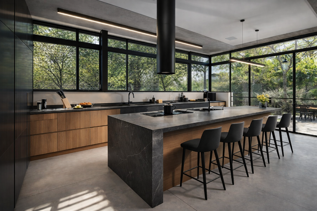Modern Dark Kitchen