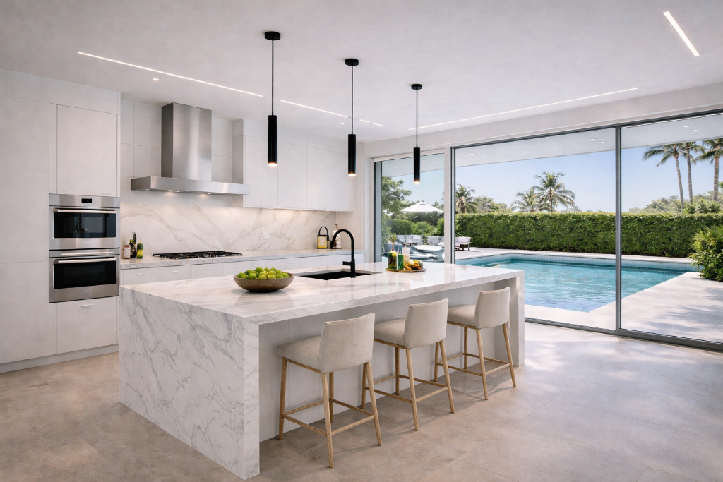 White Marble Kitchen