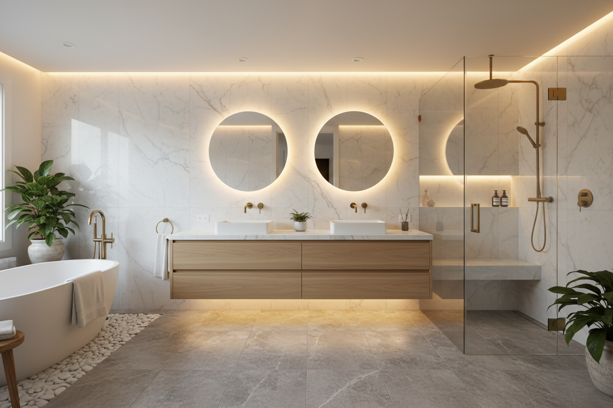 Floating Wood Vanity
