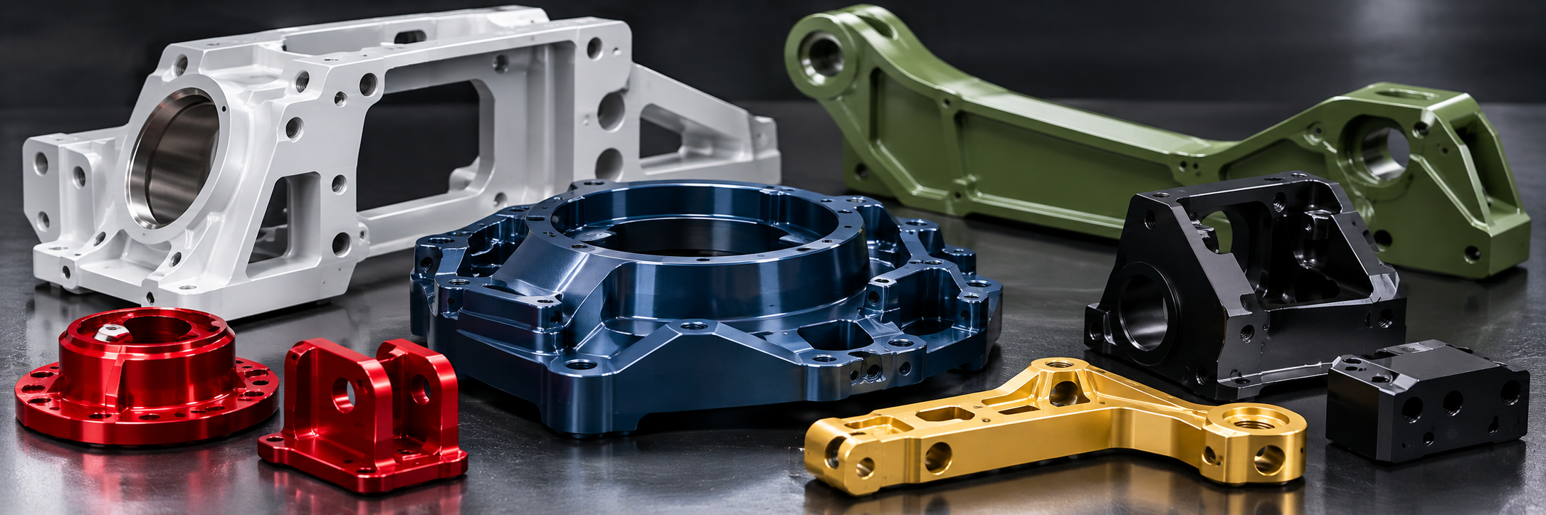 Machined metal industrial components