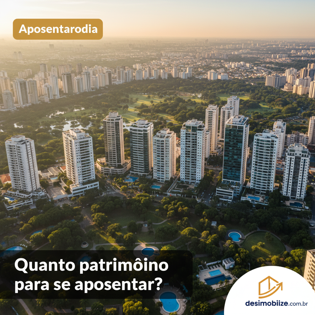 Renda passiva imobiliária: quanto patrimônio você precisa para se aposentar