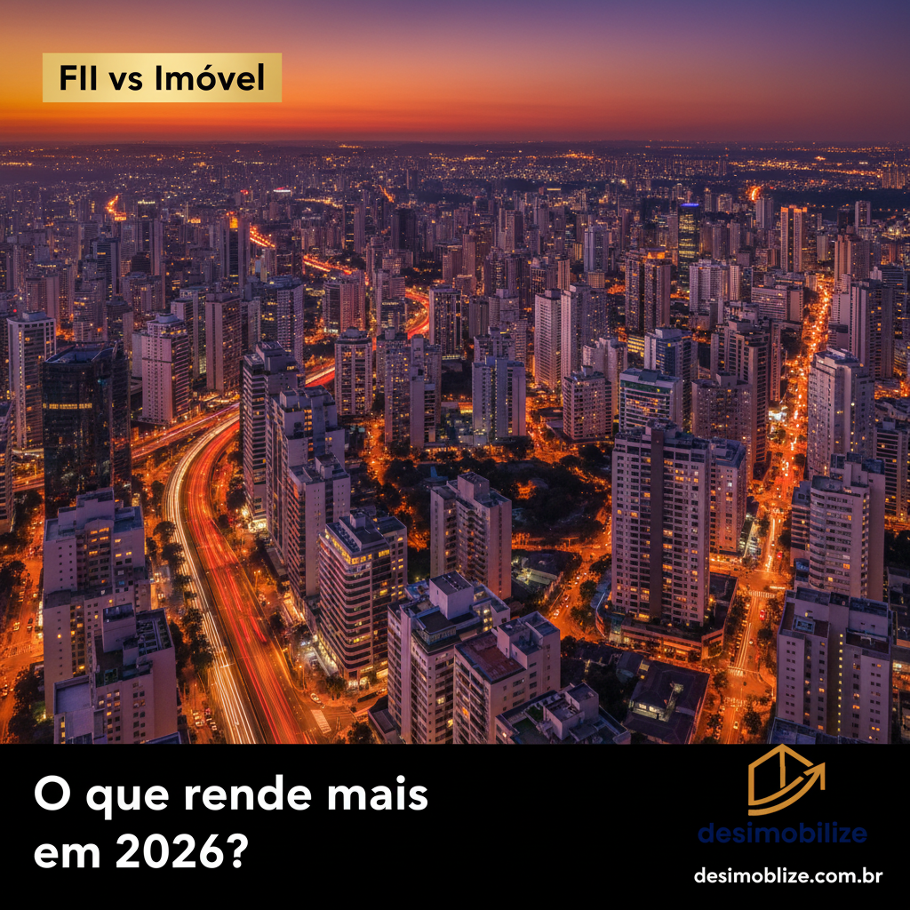 FII ou imóvel físico: o que rende mais em 2026?