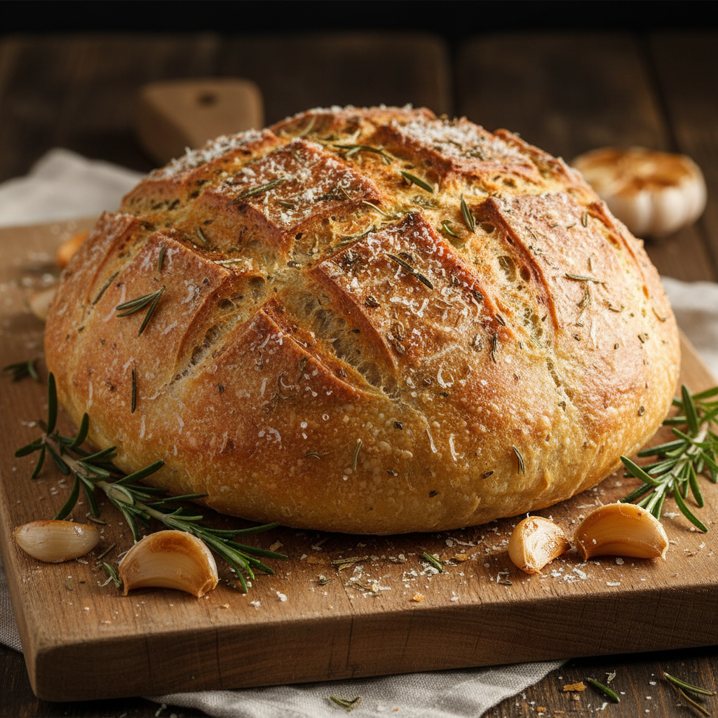Roasted Garlic, Parmesan & Herb Loaf