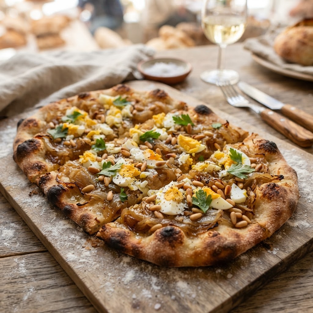 Valencian Onion Coca — Fermented Dough Version