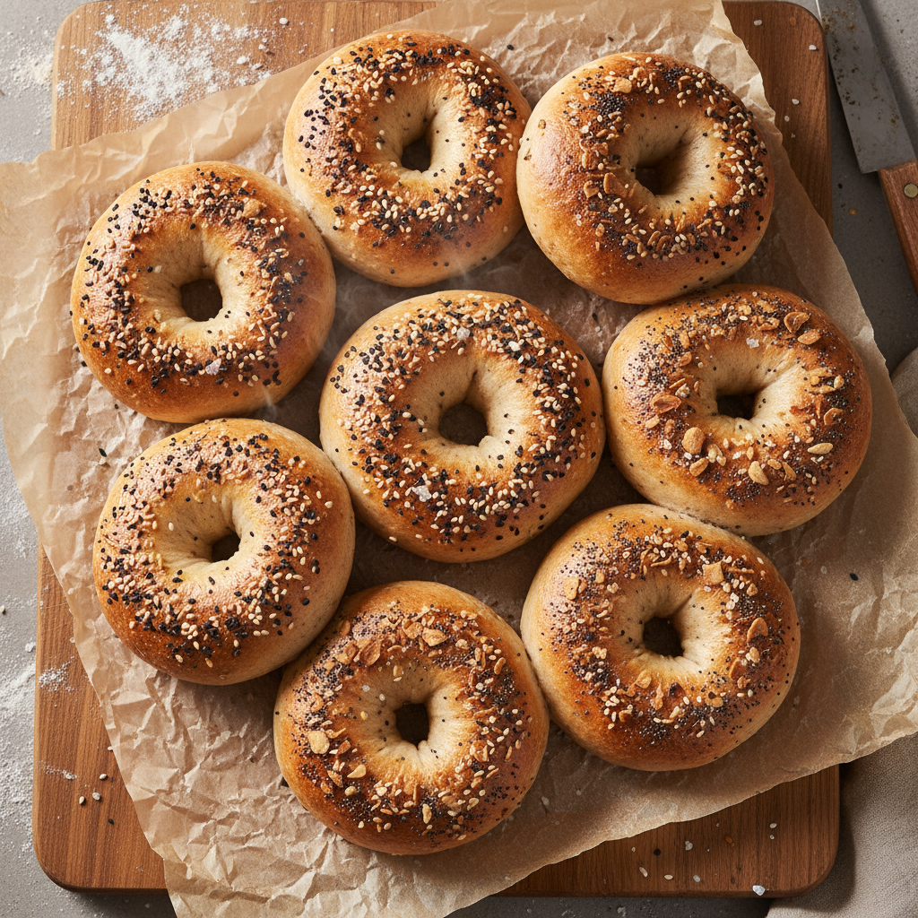 Sourdough Bagels