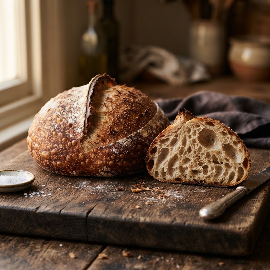 Naturally Leavened Sourdough Boule (Boule au Levain Naturel)