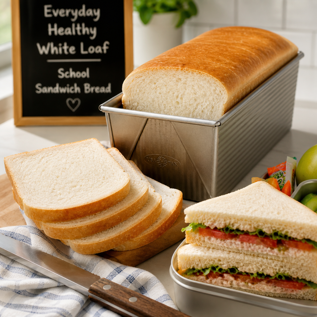 Everyday Healthy White Loaf / School Sandwich Bread