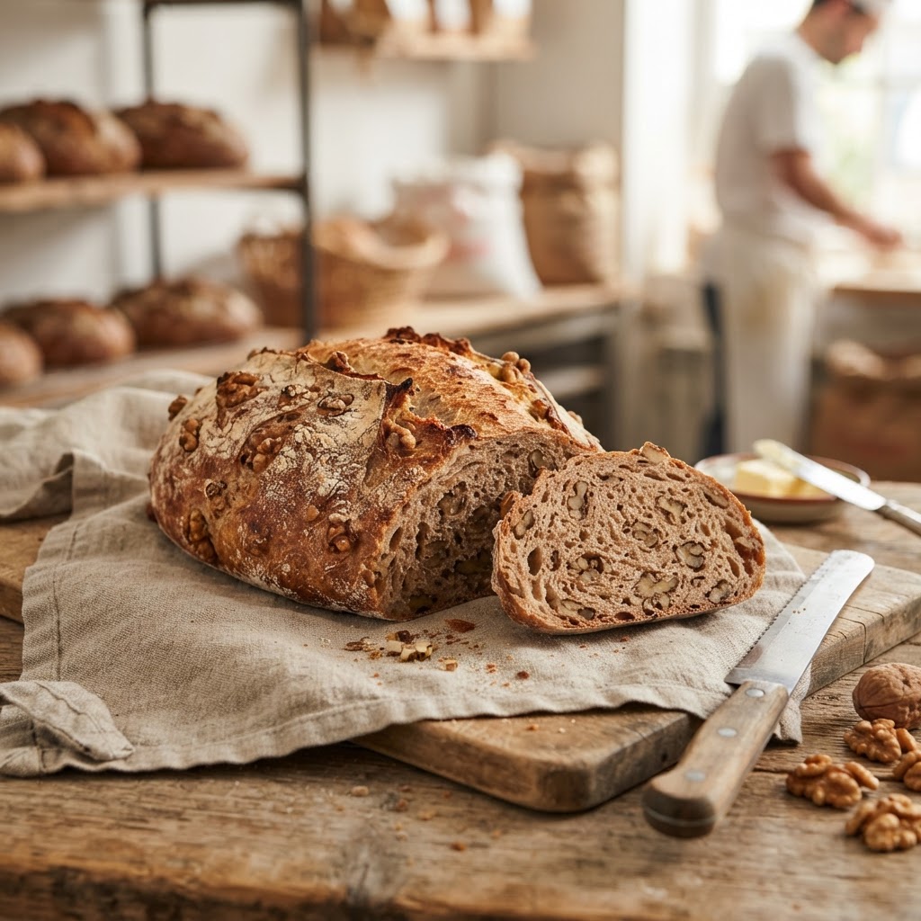 Walnut & T80 Flour Bread