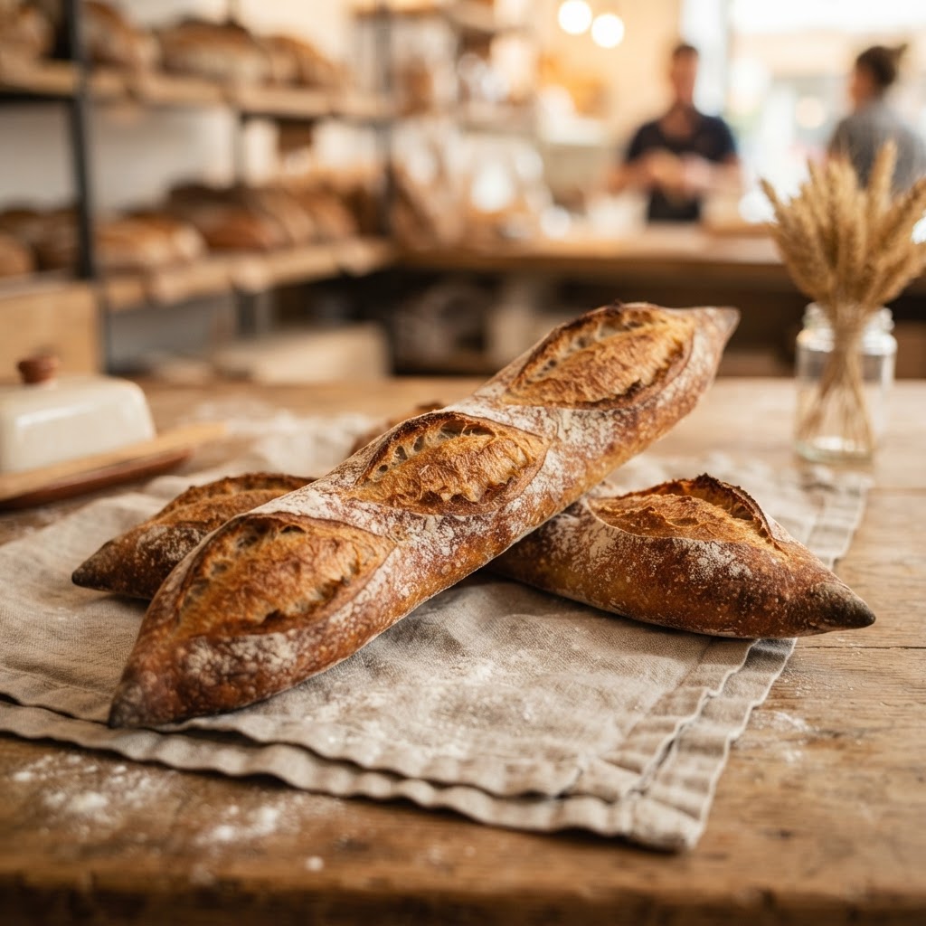Homemade French Baguette (Baguette Française Maison)