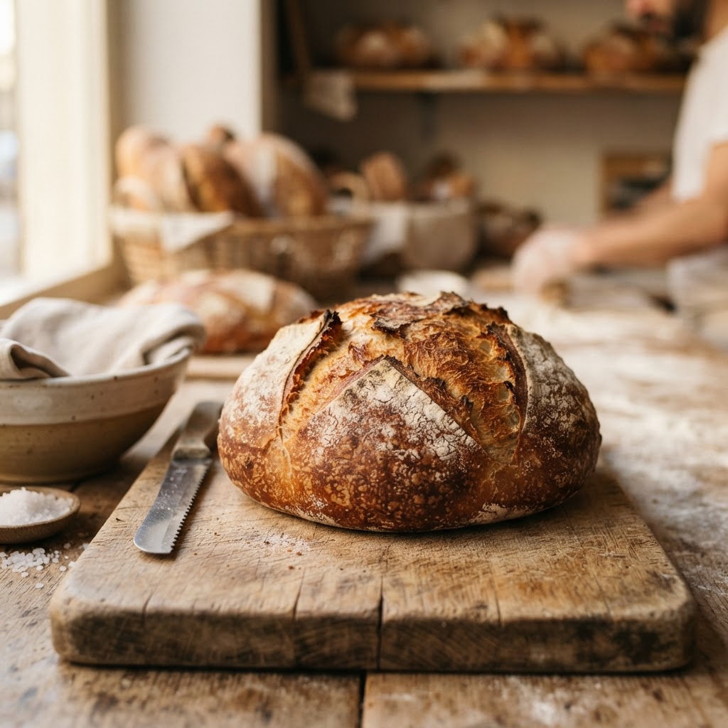 Spanish Rustic Country Bread (Hogaza de Pueblo)