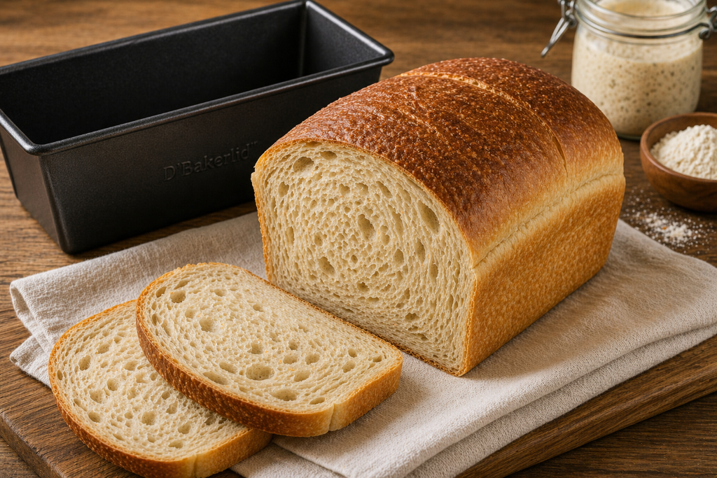Soft Sourdough Sandwich Loaf