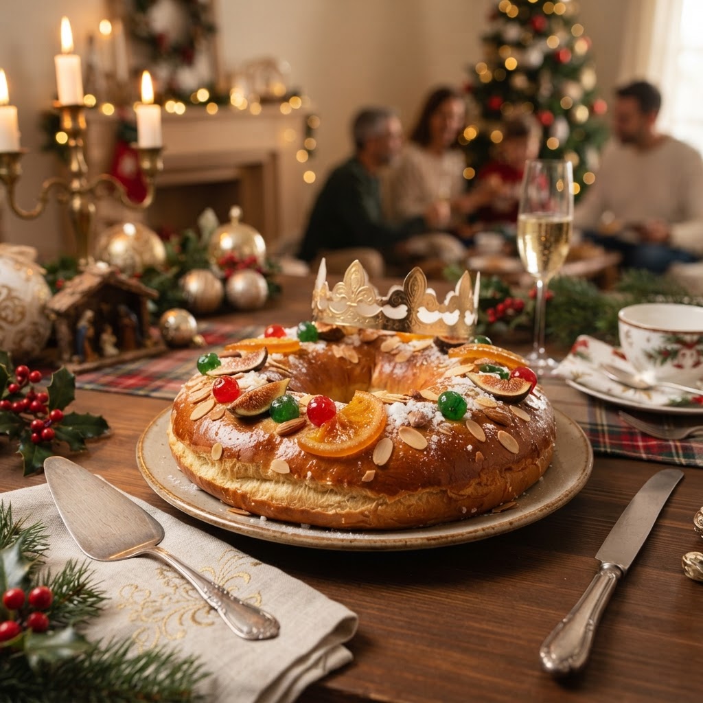 Traditional Roscón de Reyes