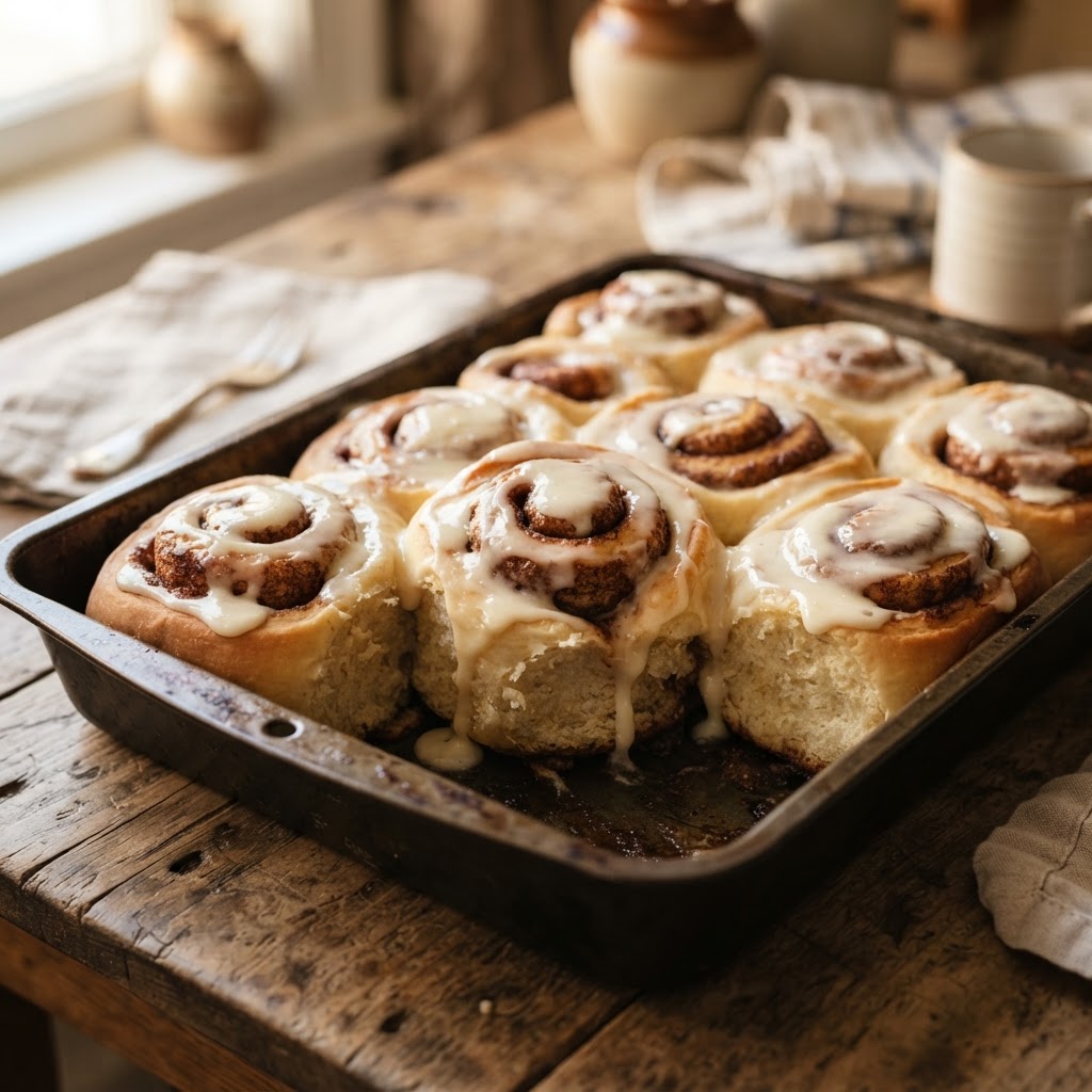 Classic Cinnamon Rolls with Cream-Cheese Icing