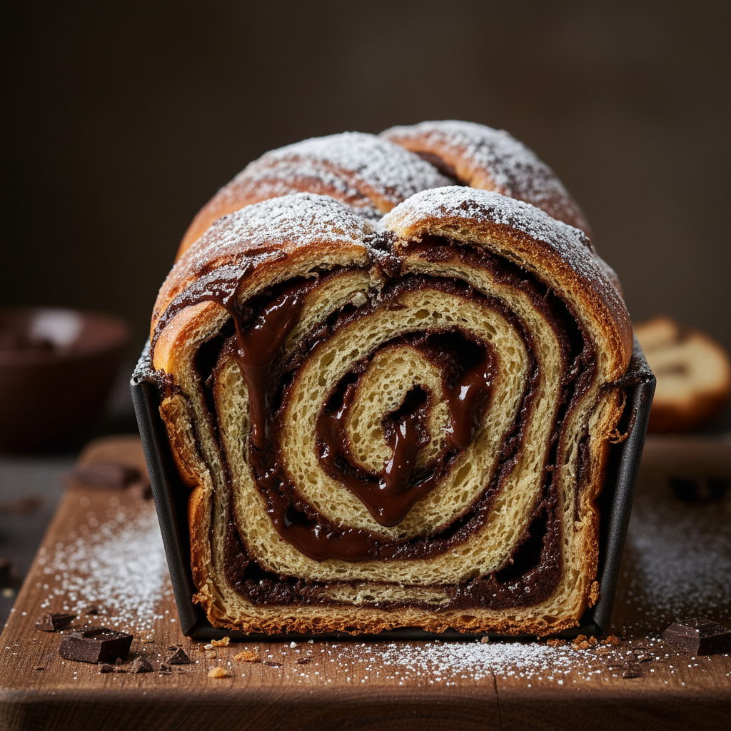 Chocolate Babka-Style Swirl Bread