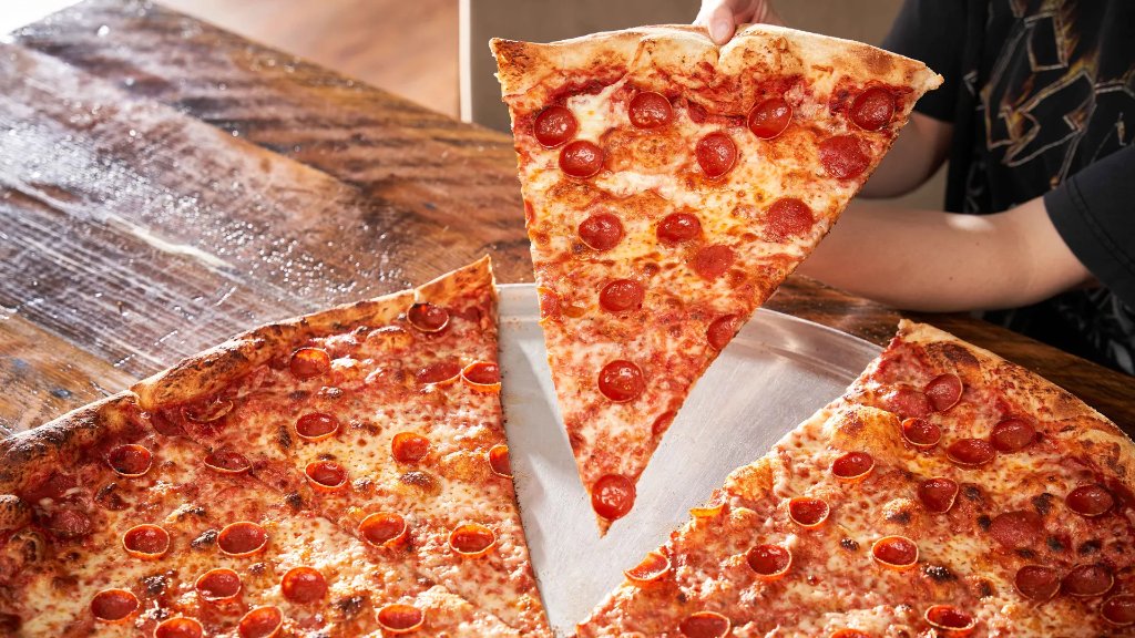 New York-Style Pizza with Pepperoni