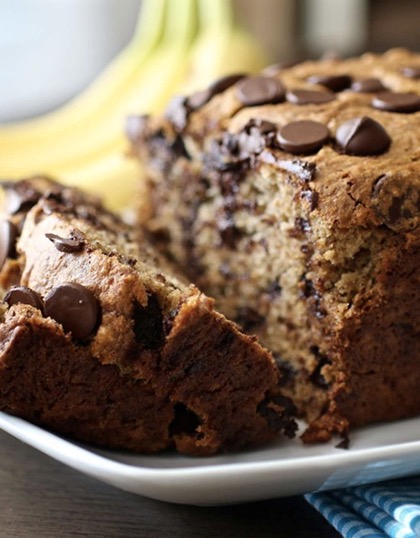 Pan de Plátano Elevado con Levadura