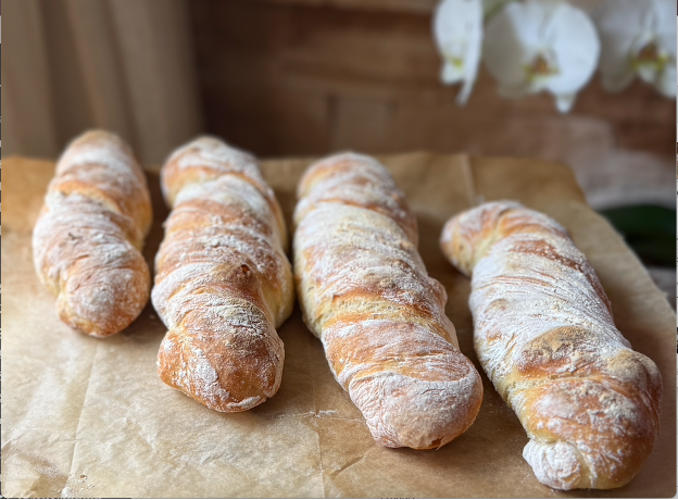 Rustic Ciabatta Bread with Olives
