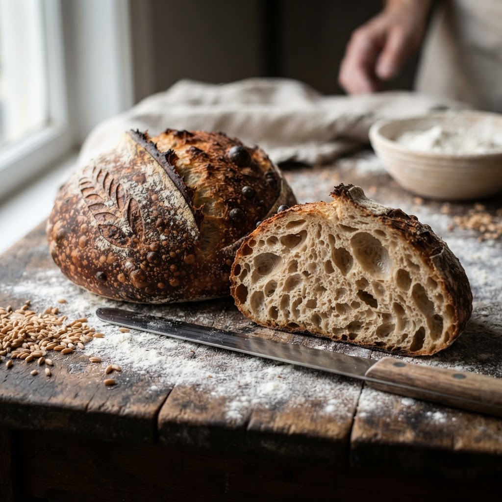 Fresh-Milled Hard Red Wheat Artisan Boule