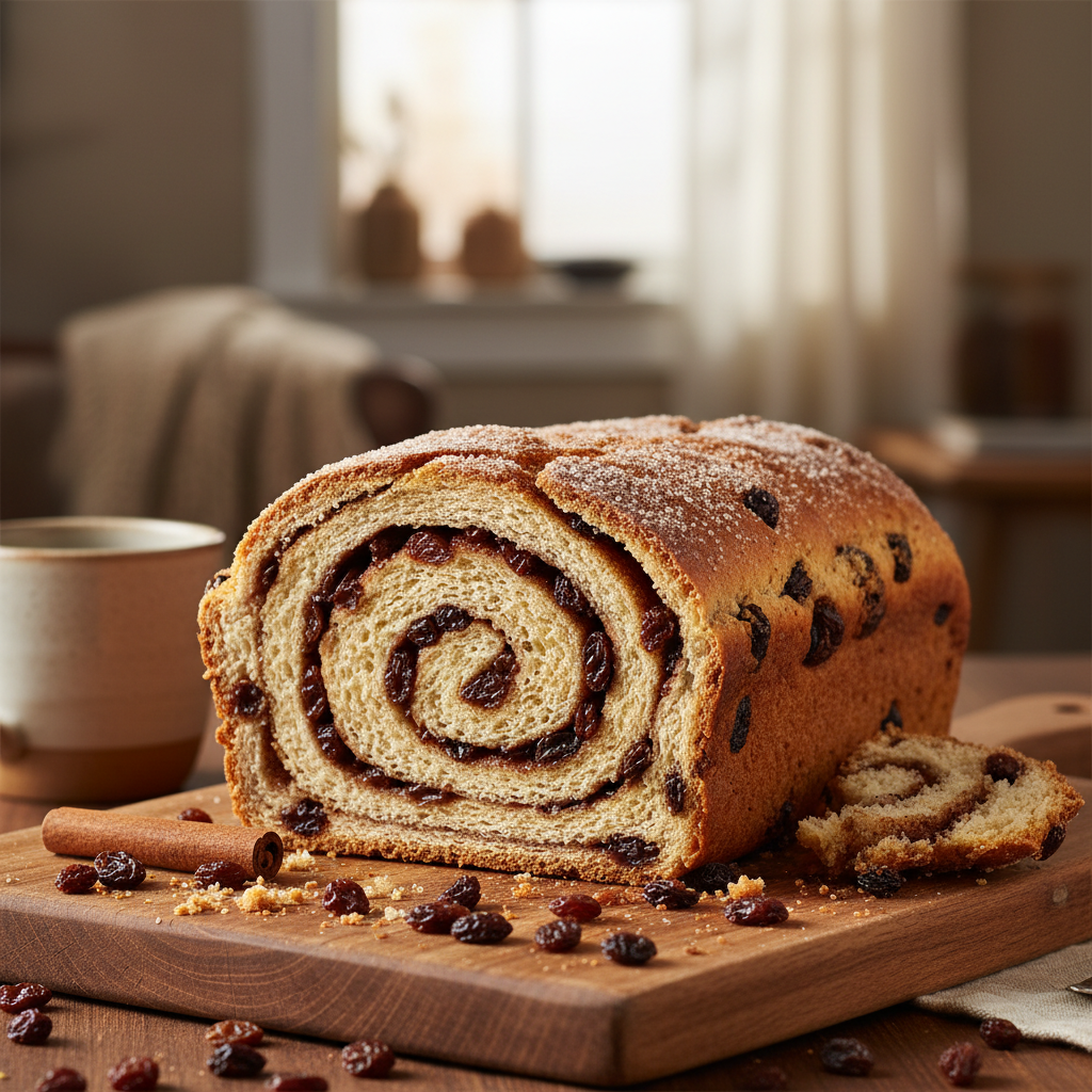 Cinnamon Raisin Swirl Bread