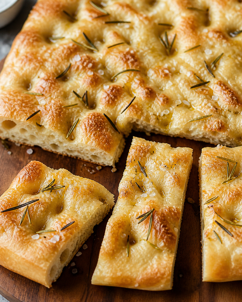 Pizza Bianca Bread with Sea Salt & Rosemary